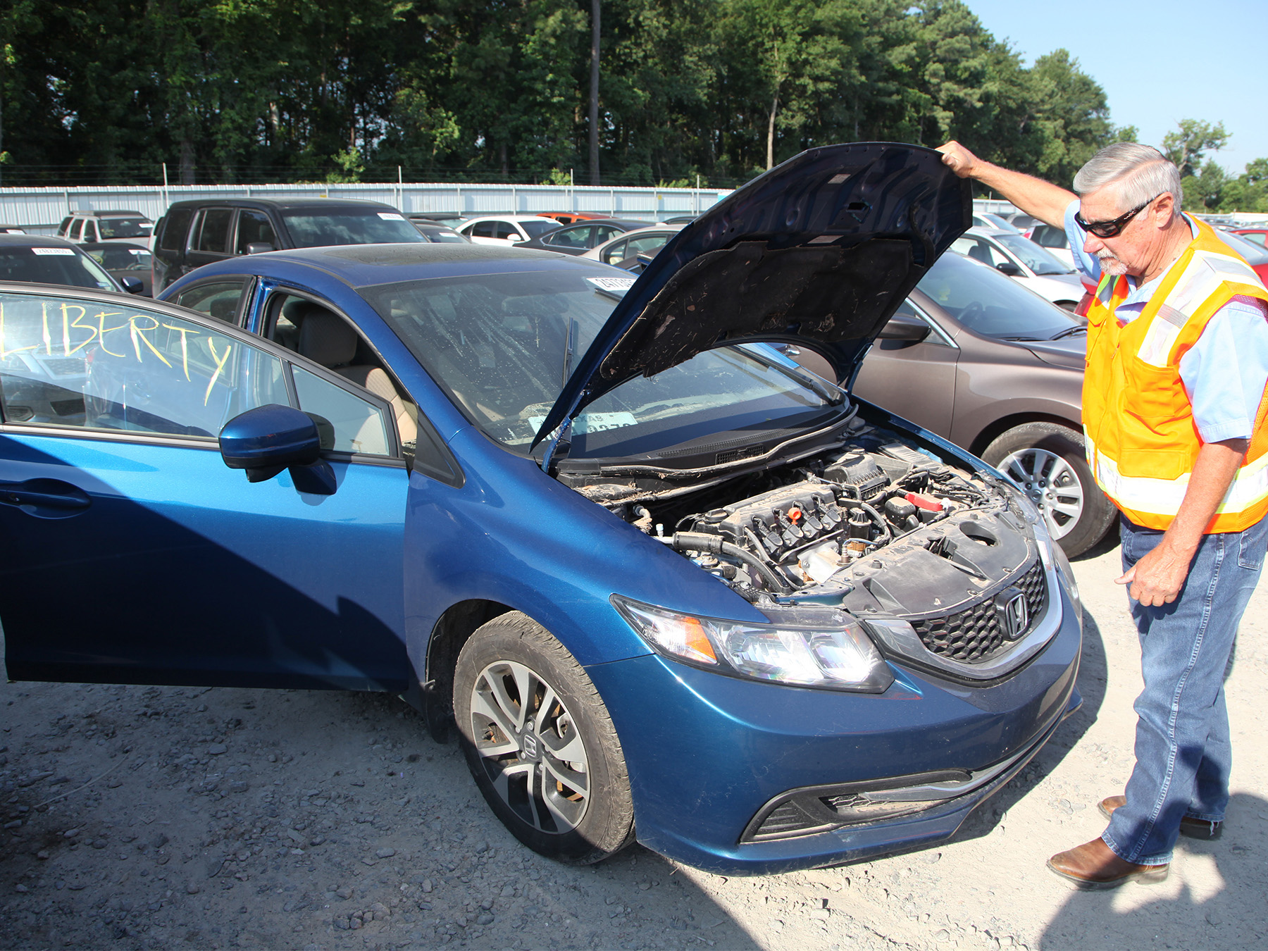 water-damaged cars