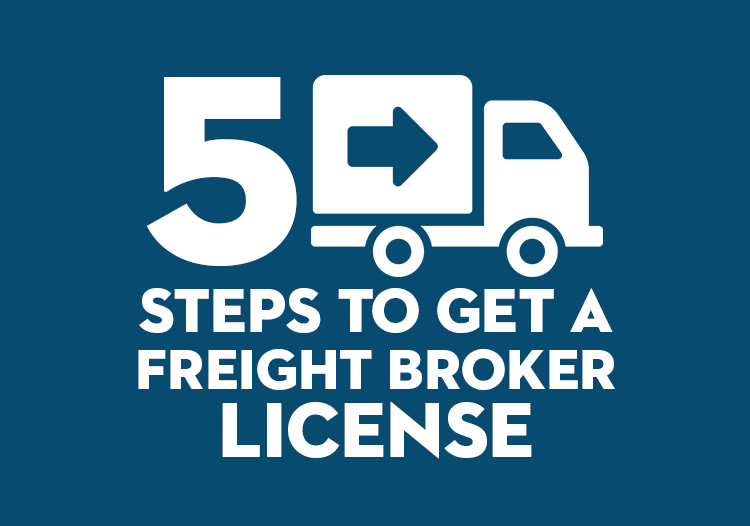 Find out the 5 steps to get a freight broker license at SuretyBonds.com