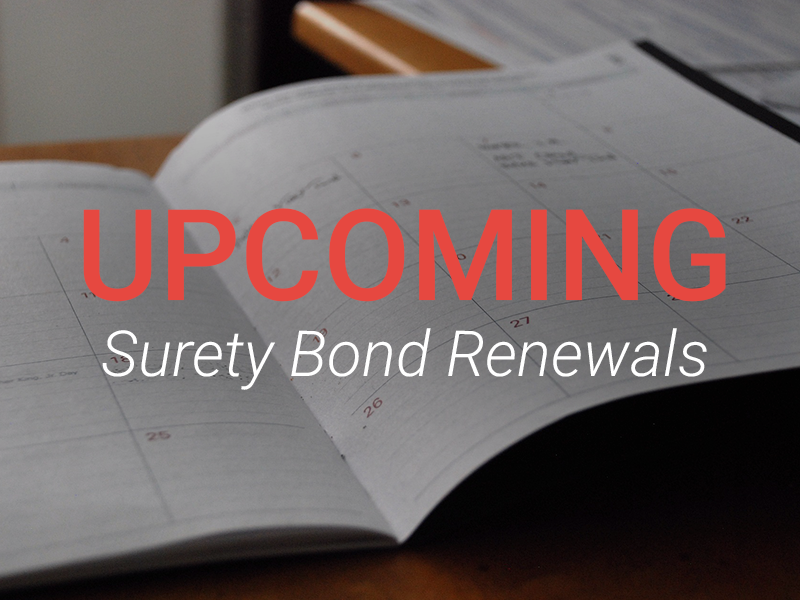 surety bond renewal