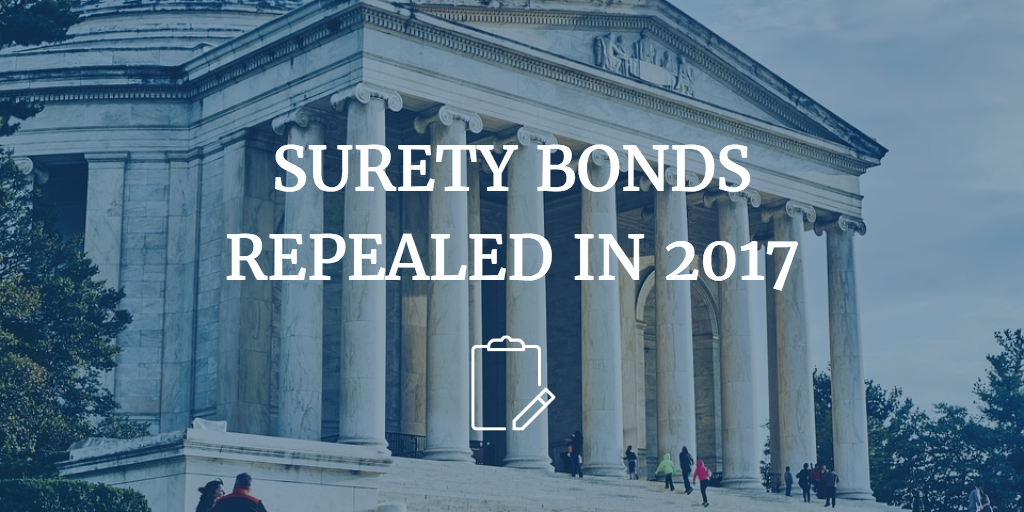 surety bonds repealed